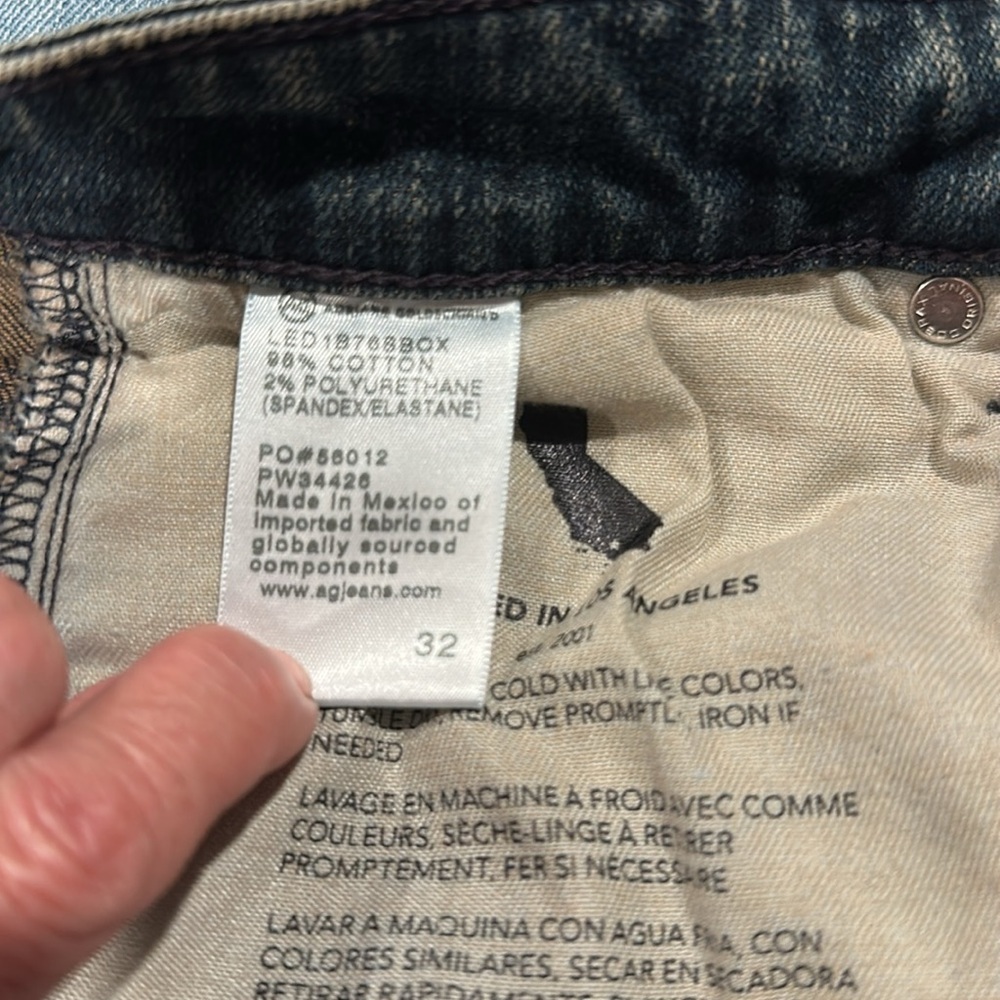 AG MENS JEANS ALEXXIS  SLIM HIGH RISE VINTAGE FIT Blue Jeans - Picture 11 of 14